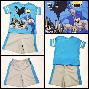 海外製　バットマン　子供用　半袖　セットアップ　Ｔシャツ　ハーフパンツ　マーベル　ヒーロー　男の子　輸入子供服　アメリカ　2T　90cm