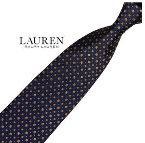 LAUREN RALPH LAUREN ネクタイ パターン ドット柄 USED ラルフローレン中古 t127