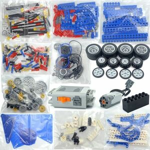 MOC LEGO レゴ ブロック テクニック 互換 パーツ パワーファンクション タイヤ ギア リフトアーム ビーム コネクター 大量詰め合わせ D370