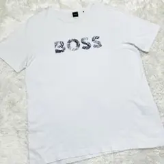 【極美品】HUGO BOSS ヒューゴボス クルーネックTシャツ ビッグロゴ