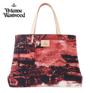 ○★新品未使用　Vivienne Westwood (ヴィヴィアンウエストウッド)　LONDON BRIDGE トートバッグ Ｍ　レッド★○