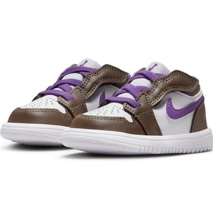 ナイキ ジョーダン 1 ロー ALT TD 16cm US10C ホワイト/ブラウン/パープル 白 JORDAN 1 LOW ベビー キッズ スニーカー