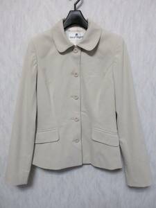 美品 クレージュ courreges ステンカラー ジャケット ベージュ 40 北28