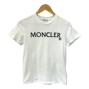 MONCLER モンクレール Tシャツ レディース コットン 半袖 ホワイト XSサイズ 110938C00009 829HP 中古 T1