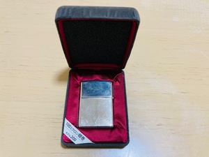 定形外350円 Zippo ジッポー 100ミクロン 100μ 銀巻 シルバー コーティング 高純度銀メッキ 無地 取扱説明書 ベロアケース付き