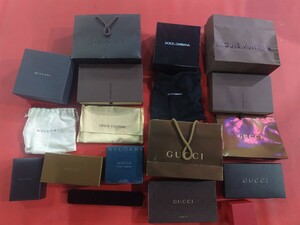  GUCCI　 BVLGARI　LOUISVUITTON　DOLCE&GABBANA　空箱 保存袋　まとめ