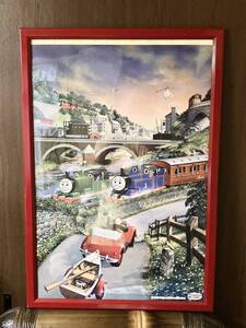 機関車 きかんしゃ トーマス ランド オリジナル ポスター THOMAS LAND POSTER THE TANK ENGINE & FRIENDS Limited 2008 赤枠