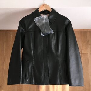 即決 極美品 BURBERRY LONDON バーバリーロンドン 裏地ノバチェック　羊革　レザー　ジャケット36 TM