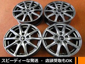 ★☆ MANARAY SPORT Eurospeed ガンメタ系色 ★☆ 15×6J +45 PCD114.3/5H 4本 ステップワゴン ノア セレナ ★迅速発送 店頭受け取り対応