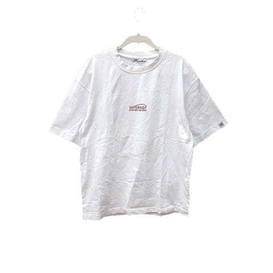 ザラ ZARA Tシャツ カットソー クルーネック プリント 半袖 S 白 ホワイト /YK レディース