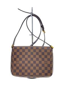 LOUIS VUITTON◆ミュゼット・タンゴ_ダミエ・エベヌ_ショートショルダー_BRW/PVC/BRW