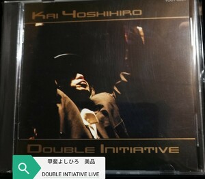 70年代～90年代専門CDショップ　甲斐よしひろ　美品　DOUBLE INTIATIVE LIVE 　2024 1117出品　匿名迅速発送 曲目画像掲載 送料無料