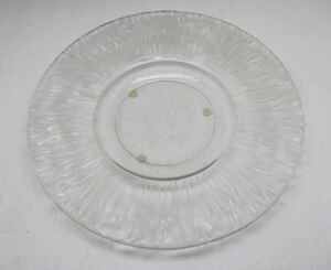 希少　ラリック　LALIQUE クリスタル　プレート　大皿　直径32cm