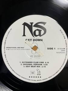 Nas Get Down Ill Will Records 12incレコード