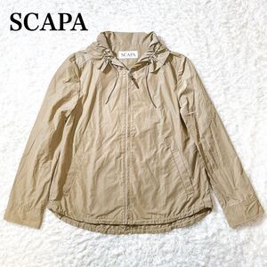 SCAPA スキャパ ナイロンジャケット ブルゾン 38 M レディース C92409-47