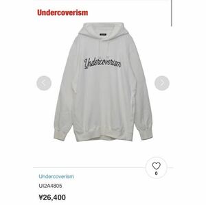 【人気】Undercoverism　アンダーカバーイズム　ロゴパーカー　オーバーサイズ　サイドポケット　定価26,400円　21AW　UI2A4805