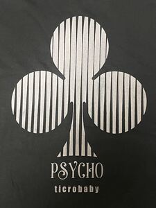 サイコティッククローバーTシャツpsycho clover　サイケデリックTシャツ ブラック