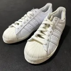 未使用 アディダス adidas スーパースター オフホワイト 25cm