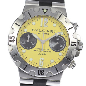 ブルガリ BVLGARI SCB38S ディアゴノ スクーバ クロノグラフ 自動巻き メンズ 保証書付き_811776