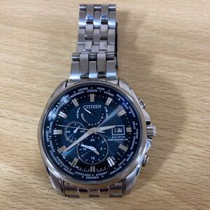 Citizen シチズン H820-T021697 Eco-Drive LimitedEdition ブルー文字盤 クロノグラフ 電波ソーラー メンズ腕時計 純正ベルト 12 サ カ 269