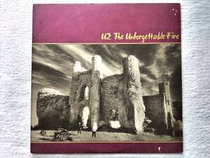 U2 / The Unforgettable Fire / Island Records 90231-1, 1984 US オリジナル / Pro. Brian Eno. Daniel Lanois / 4thアルバム。