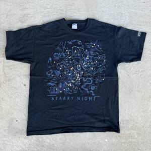 ビンテージ　00s　ギルダンボディ　星座　星　宇宙　プリント　デザイン　アート　Tシャツ　240516