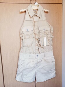 未使用◆ ディーゼル ノースリーブパンツ Sサイズ ◆DIESEL/ベージュ/夏/定価21000円/