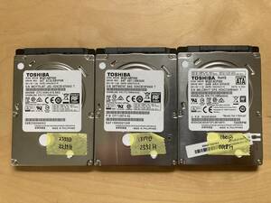 中古 東芝ハードディスク 500GB 3台SET ■SATA 2.5インチ_02