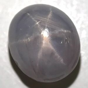 スター効果!! (天然スターサファイア4.418ct)s◎ 約9.4×7.5mm ルース 裸石 宝石 ジュエリー star sapphire jewelry DA0/DA0 テEA5 i