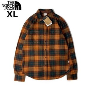 1円～!売切!【正規新品】THE NORTH FACE◆ARROYO FLANNEL SHIRT 長袖 ネルシャツ US限定 厚手 茶タグ(XL)茶② チェック柄 180914-5