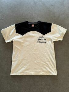 クッシュマン Tシャツ ブラック/ホワイト Mサイズ 