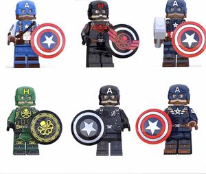 翌日発送　キャプテン・アメリカ マーベル　アベンジャーズ　ミニフィグ LEGO 互換 ミニフィギュア レゴ互換e