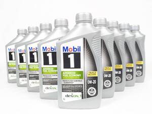 Mobil 1（ モービル1） 0W-20　　US1Qtボトル9個