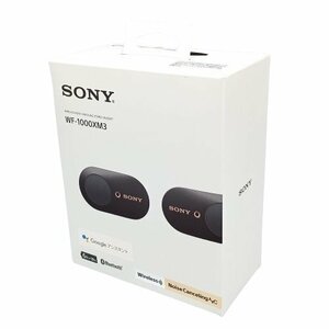 SONY ソニー ワイヤレスイヤホン WF-1000XMS ワイヤレスノイズキャンセリングステレオヘッドセット ブラック 通電確認済　MB fe ABD3