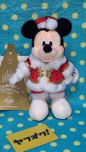 TDSクリスマスウィッシュ2009ぬいぐるみバッジ◎キャンドルライトリフレクション◎サンタミッキー ディズニーTDL◎バッヂ