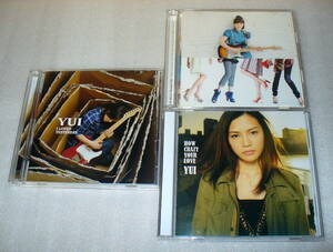 B1 YUI 3枚セット①I LOVED YESTERDAY ②HOW CRAZY YOUR LOVE ③HELLO~Paradise Kiss~全てDVDつき2枚組