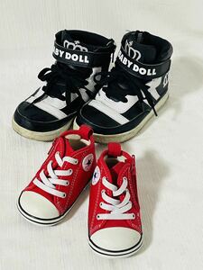 CONVERSE シューズ12cm＊BABY DOLLシューズ18cm