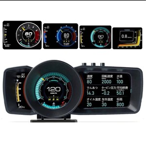 A600‐日本語版　OBD2/GPSモード　ヘッドアップディスプレイ スピードメーター タコメーター 故障診断 