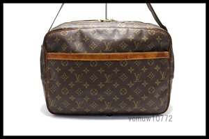 希少中古■LOUIS VUITTON モノグラム リポーターGM レザー ショルダーバッグ ルイヴィトン■1024es32747