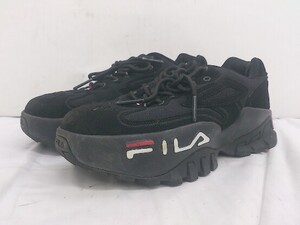 ◇ FILA フィラ カジュアル スニーカー シューズ 24cm ブラック レディース P