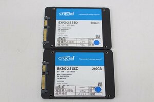 crucial BX500 CT240BX500SSD1 240GB 2.5 SSD SATA 動作品 2個セット☆