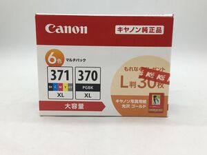 未使用【Canon】キャノン　インクカートリッジ　BCL-371XL+370XL/6MPV　純正品　6色マルチパック　プリンタサプライ【郡山うねめ通り店】