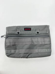 希少/美品 13インチ相当対応/BRIEFING/pcケース/グレー系/ブリーフィング/ドキュメントケース クラッチバッグ ポーチ