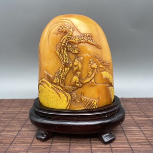 【聚寶齋*寿山石手工彫*立夫印】 印鑒 篆刻印 中国時代美術 極上品