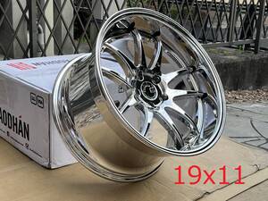 新品！Aodhan DS02 19x11+22,+15 5穴 PCD114.3 Vacuum Chrome 深リム Concave USDM