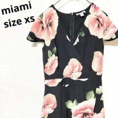 miami  【XS】キャバ　ドレス　パーティー　ワンピース　花柄