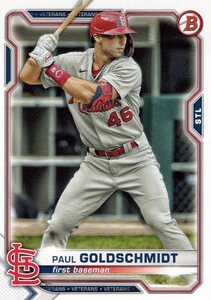 2021 Bowman ポール・ゴールドシュミット Paul Goldschmidt #95