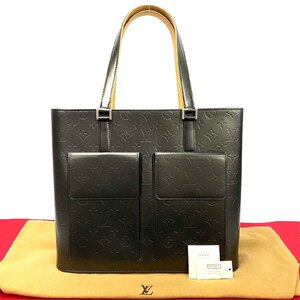 未使用保管品 袋付 LOUIS VUITTON ルイヴィトン ウィルウッド モノグラムマット レザー トートバッグ ハンドバッグ ノワール 25627