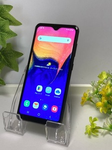 SIMフリー☆ Samsung Galaxy A20 SCV46 ブラック★ au SIMロック解除済み 送料無料 A6554