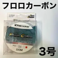 フロロカーボン 3号　100メートル　ハリス　道糸　ショックリーダー　釣り糸